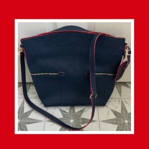 EUC 🗼Louis Vuitton Melie Monogram Empreinte, Navy